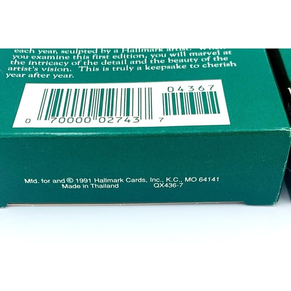 #1 & #2 Heavenly Angels Collector's Series Hallmark Keepsake Ornaments 1991 1992 - Picture 11 of 11